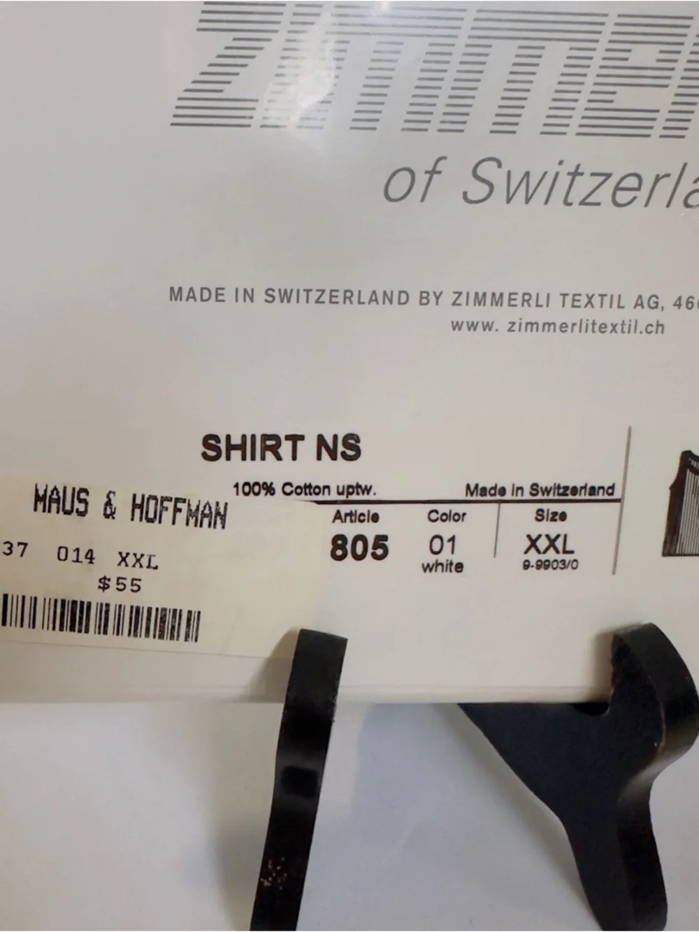 NWT Zimmerli of Switzerland Sleeveless Ribbed White Tank Top #207 Class 805 XXL - Picture 4 of 10